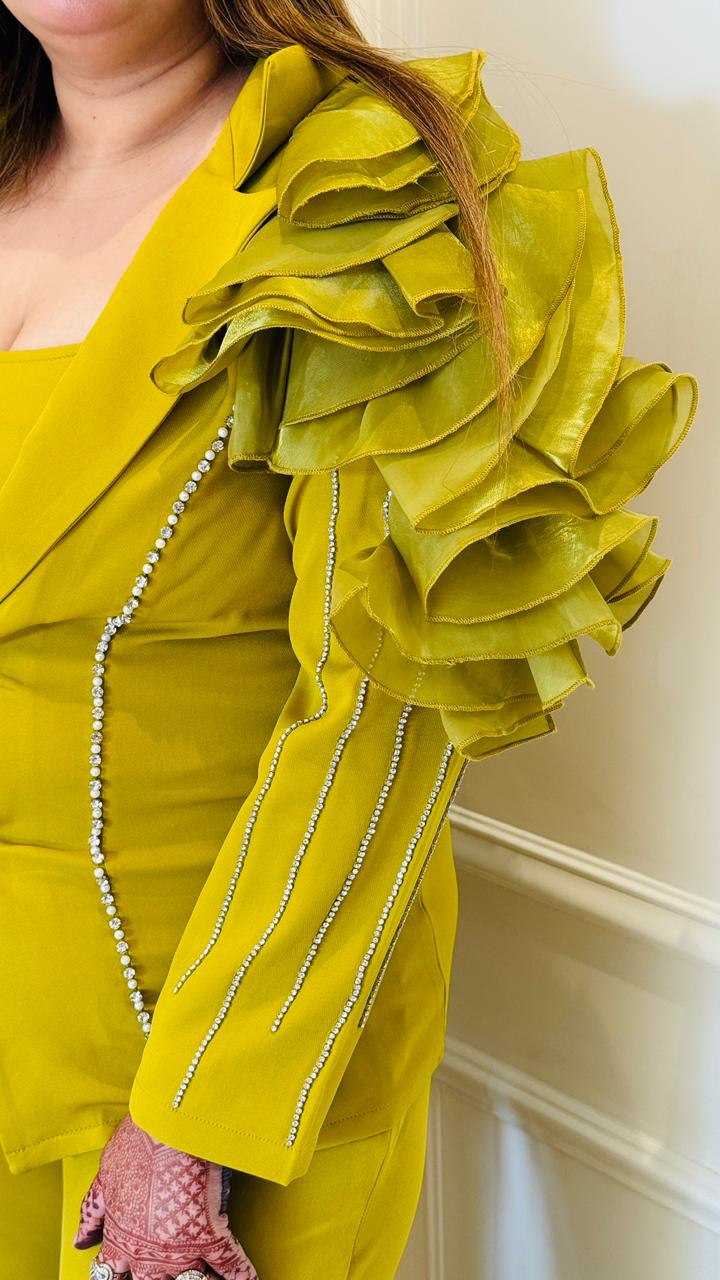 Aavya Cordset- Pink, Yellow, Black